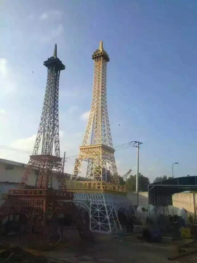 供應(yīng)定州大型建筑微景觀埃菲爾鐵塔訂做出售，*建筑埃菲爾鐵塔展覽展示模型