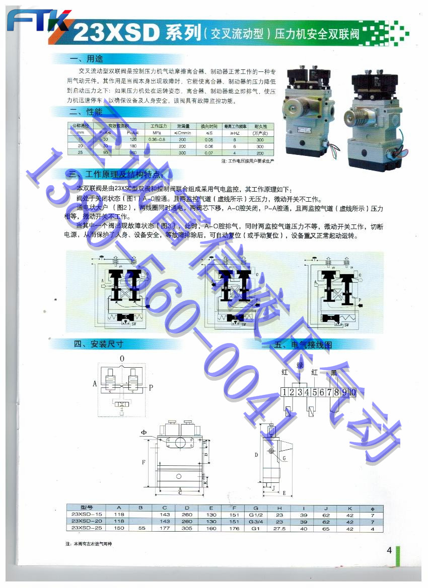 供應(yīng)用于安全雙聯(lián)閥的23XSC-15L南昌星科安全雙聯(lián)閥