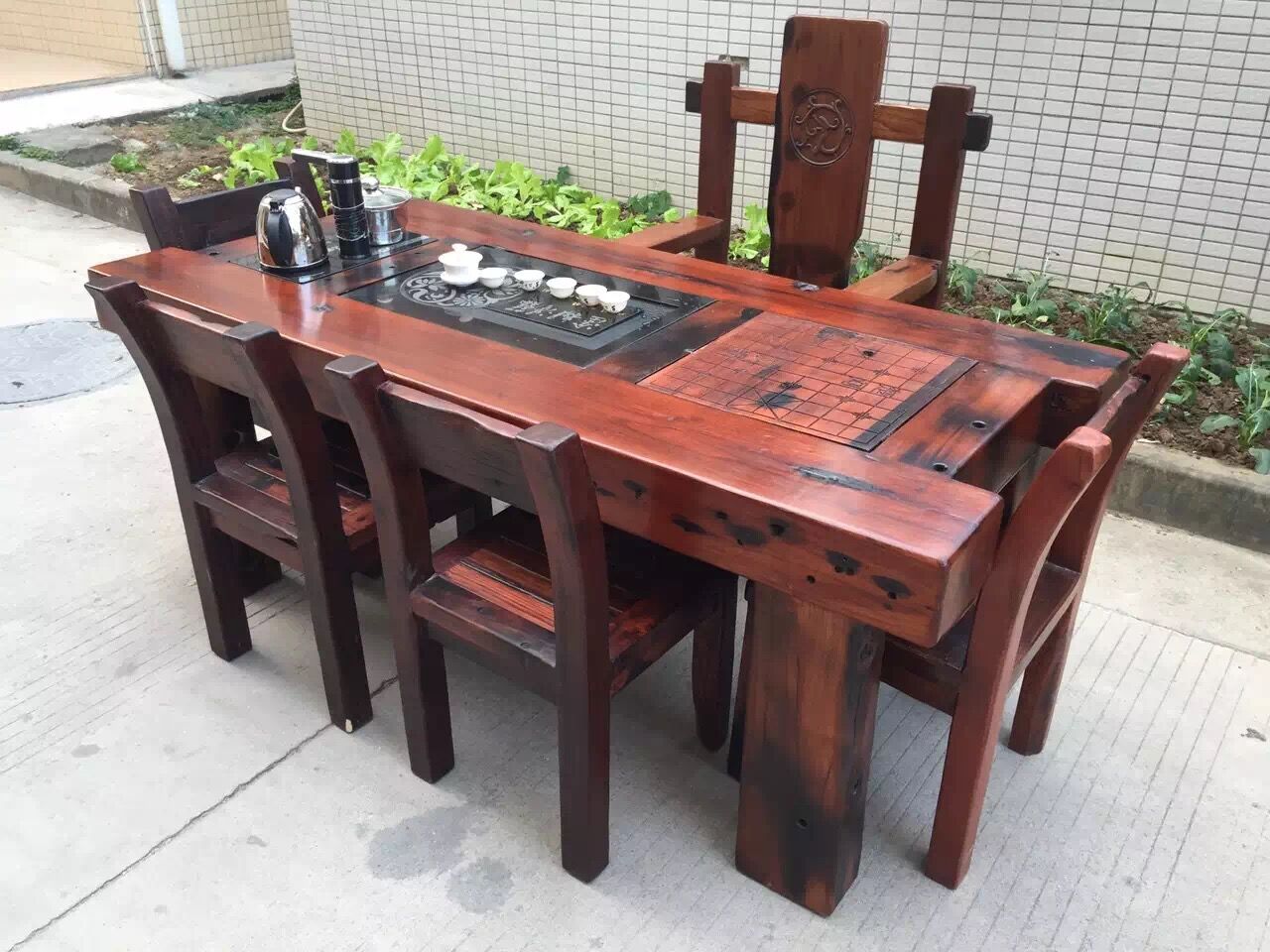 供應(yīng)老船木茶臺(tái)客廳茶幾船木茶桌椅組合老船木茶桌古船木家具茶臺(tái)實(shí)木茶幾戶外陽(yáng)臺(tái)客廳功夫桌椅促銷價(jià)格