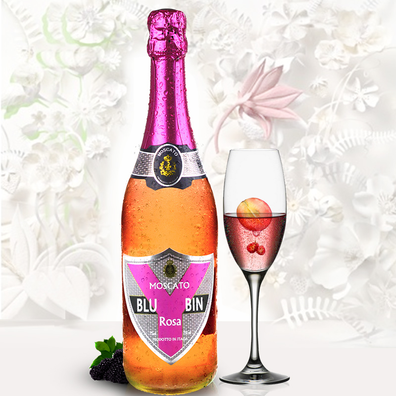 供應(yīng)意大利藍(lán)艷檳莫斯卡托起泡葡萄酒