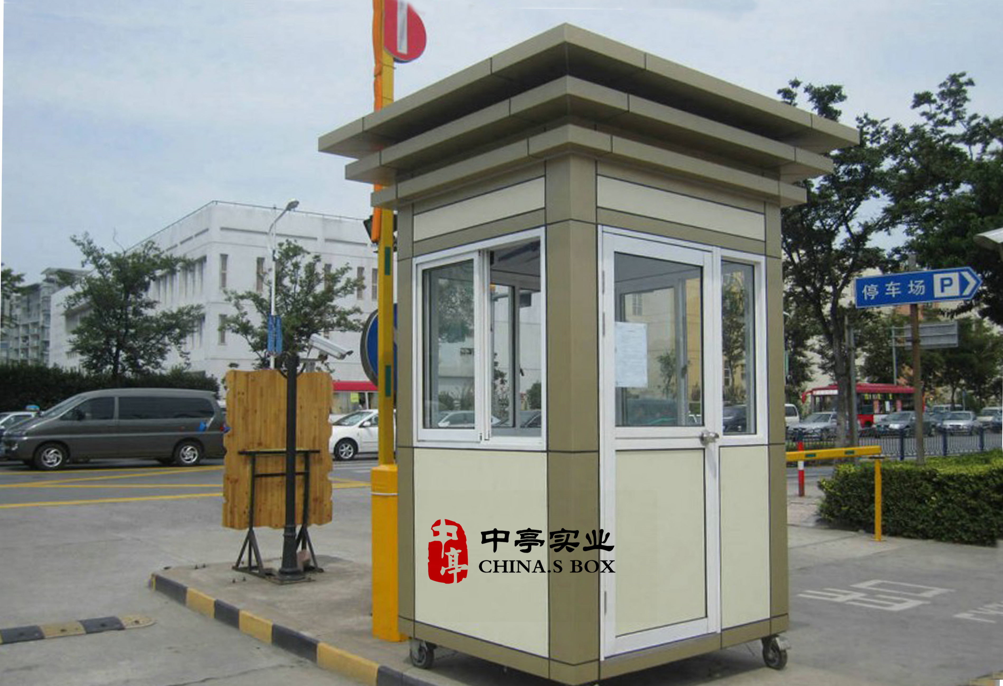 供應(yīng)中亭豪華灰色鋁塑板造型崗?fù)?  title=