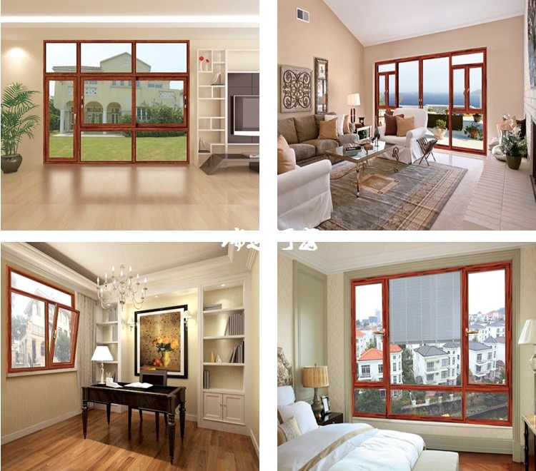 供應(yīng)木紋轉(zhuǎn)印斷橋鋁門窗