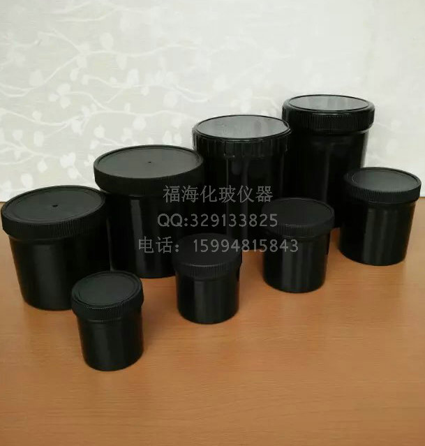供應(yīng)黑色直身瓶100ml大口瓶油墨瓶塑料瓶直身瓶