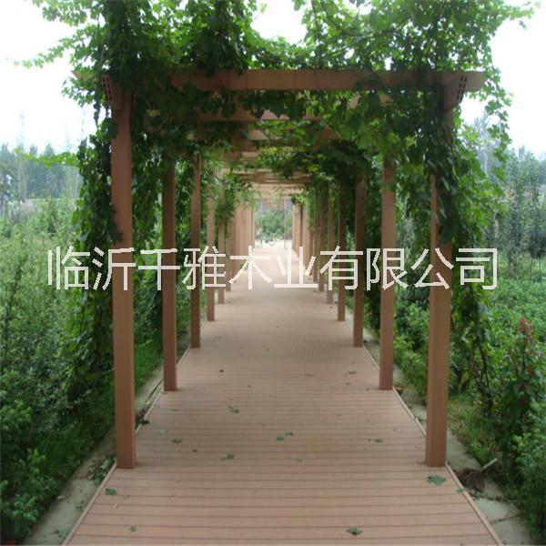 供應(yīng)用于戶外景觀的廠家直銷戶外塑木涼亭子廊架花箱
