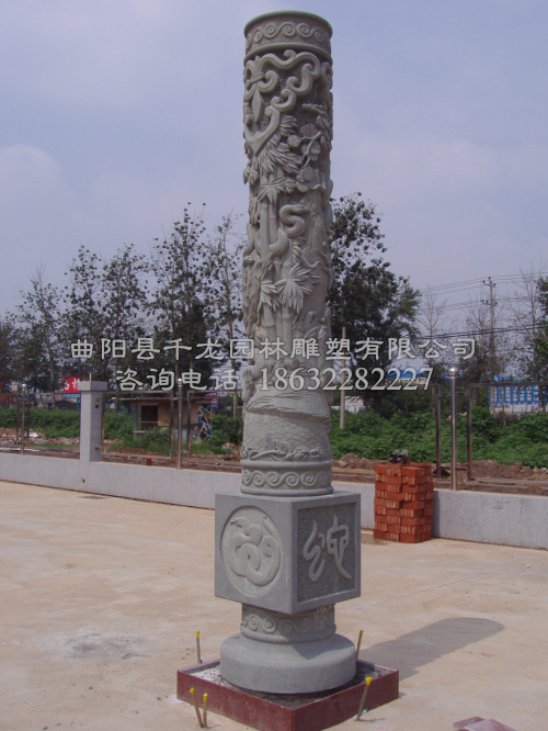 石雕龍柱 石雕龍柱廠家 石雕龍柱價(jià)格 石雕生肖柱子