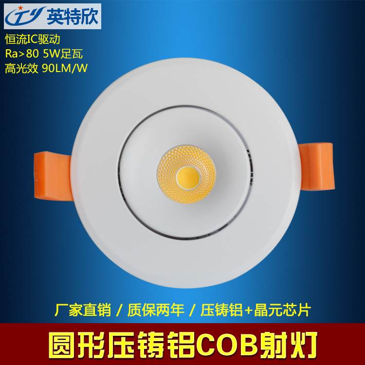 供應LED泛光燈投光燈戶外防水投射燈家裝酒店專賣店高端cob天花燈