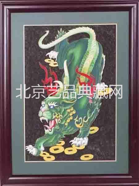 供應(yīng)景泰藍掐絲琺瑯*貔貅藝術(shù)壁畫