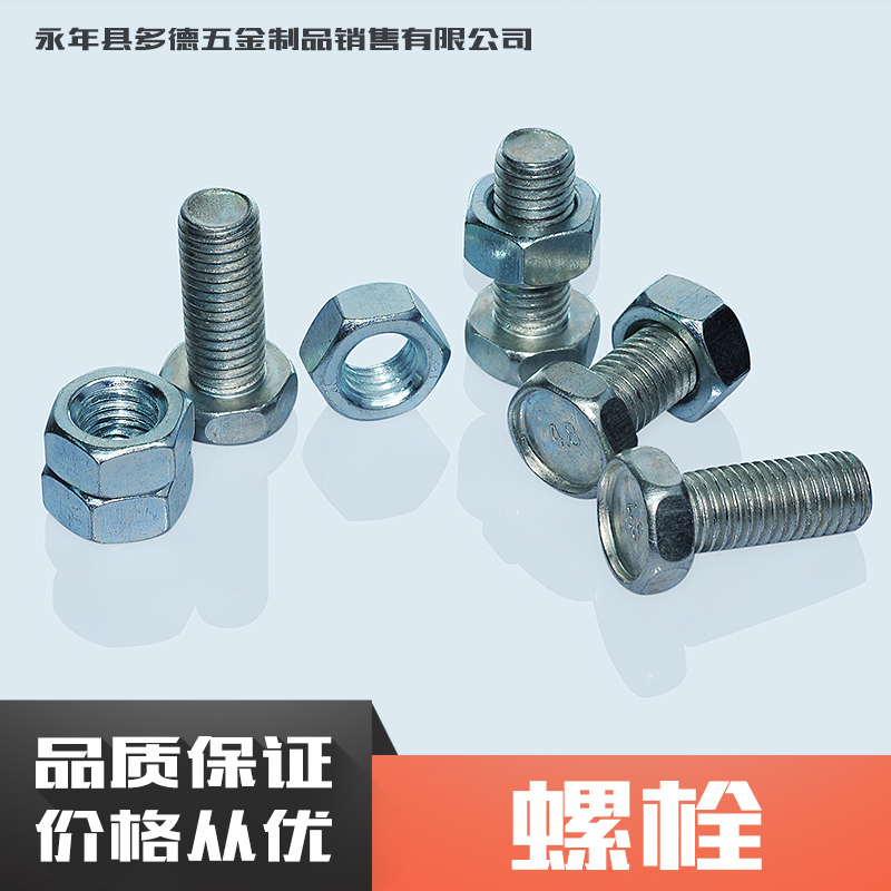 永年多德五金制品供應(yīng)螺栓 不銹鋼鍍鋅螺栓 圓柱螺紋緊固件