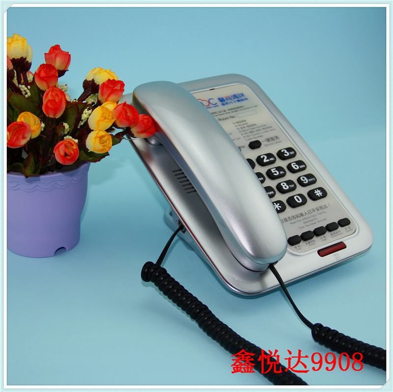供應(yīng)鑫悅達(dá)酒店電話機(jī) 定制型客房*座機(jī) 銀色客房座機(jī) 廠家定做電話機(jī)
