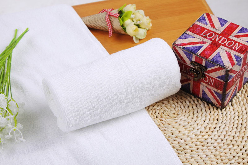 高陽廠家批發(fā)洗浴白色毛巾純棉