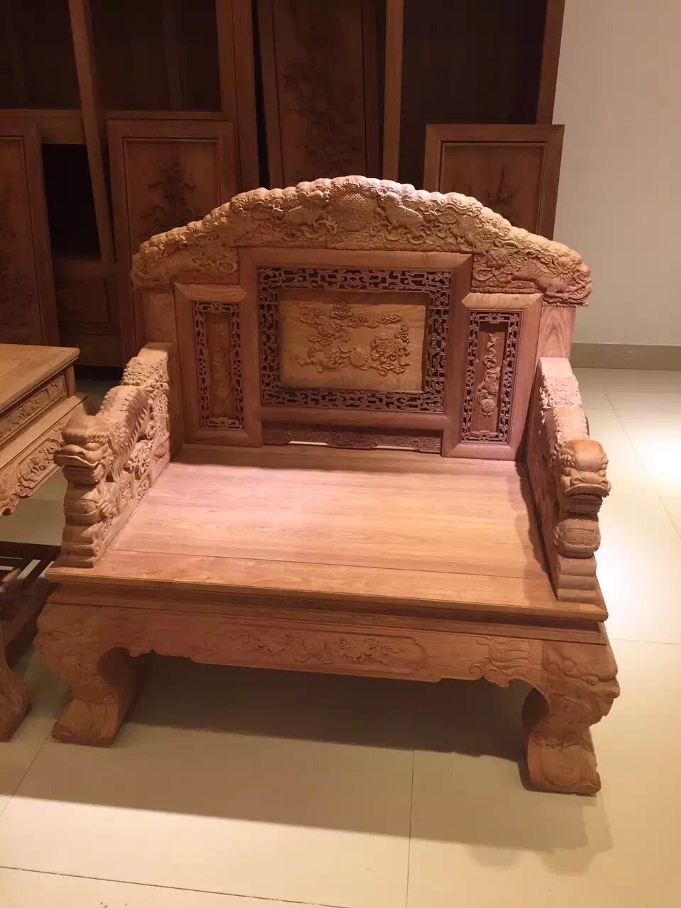 雍*紅木/百獅圖沙發(fā)/東陽(yáng)紅木 *花梨 紅木家具 廠家直銷