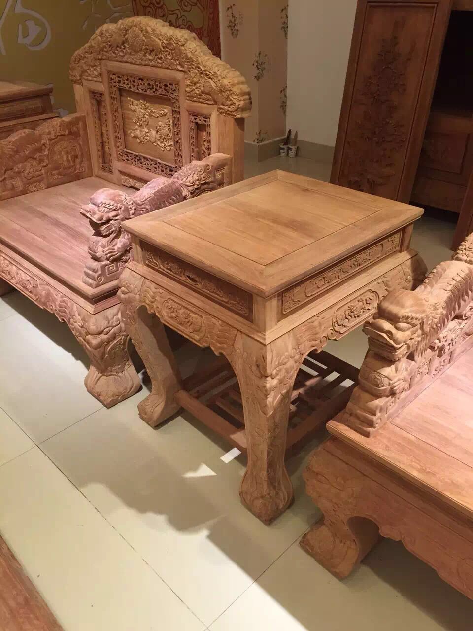 雍*紅木/百獅圖沙發(fā)/東陽(yáng)紅木 *花梨 紅木家具 廠家直銷