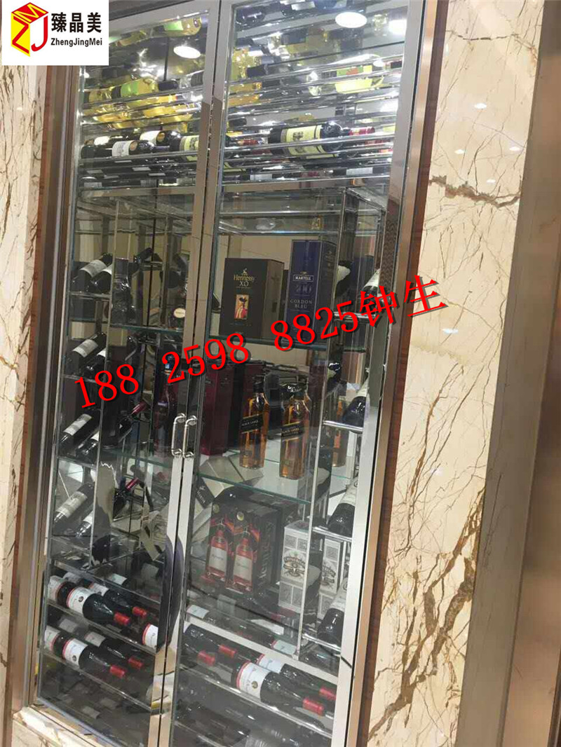 不銹鋼恒溫恒濕電子酒柜，酒柜定制 不銹鋼恒溫酒柜 不銹鋼紅酒柜 不銹鋼電子酒柜
