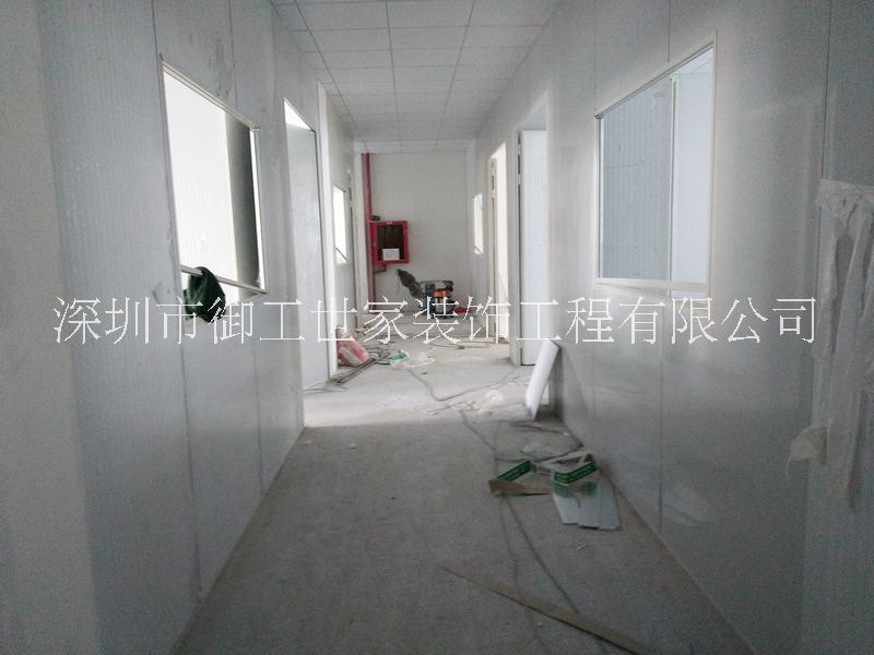 東莞三十萬級(jí)無塵車間裝修工程 彩鋼板隔墻吊頂 環(huán)氧樹脂自流平
