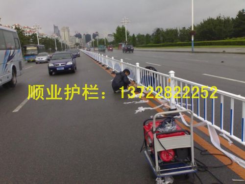 道路護(hù)欄交通護(hù)欄馬路圍欄市政隔離柵鐵藝護(hù)欄