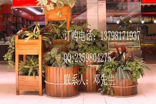 供應(yīng)防腐木花箱，山樟木花箱，景區(qū)綠化花箱