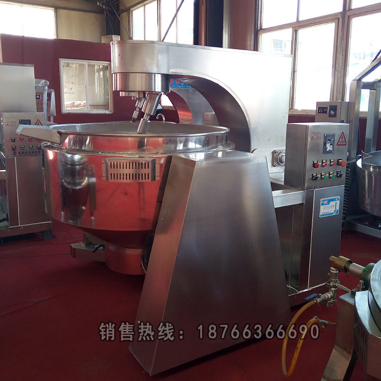 高粘度產(chǎn)品攪拌鍋  燃?xì)饫苯丰u炒鍋 醬料炒鍋生產(chǎn)廠家 高粘度豆沙 蓮蓉餡料攪拌鍋 豆沙 蓮蓉餡料攪拌翻炒鍋