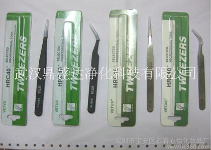 防靜電不銹鋼鑷子尖頭彎頭平頭防靜電不銹鋼VETUS鑷子