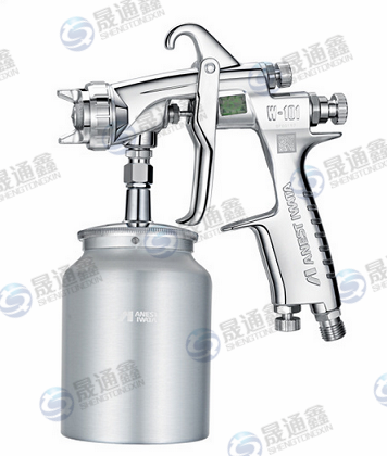 巖田噴槍W-77S大口徑底漆涂料槍油漆噴槍