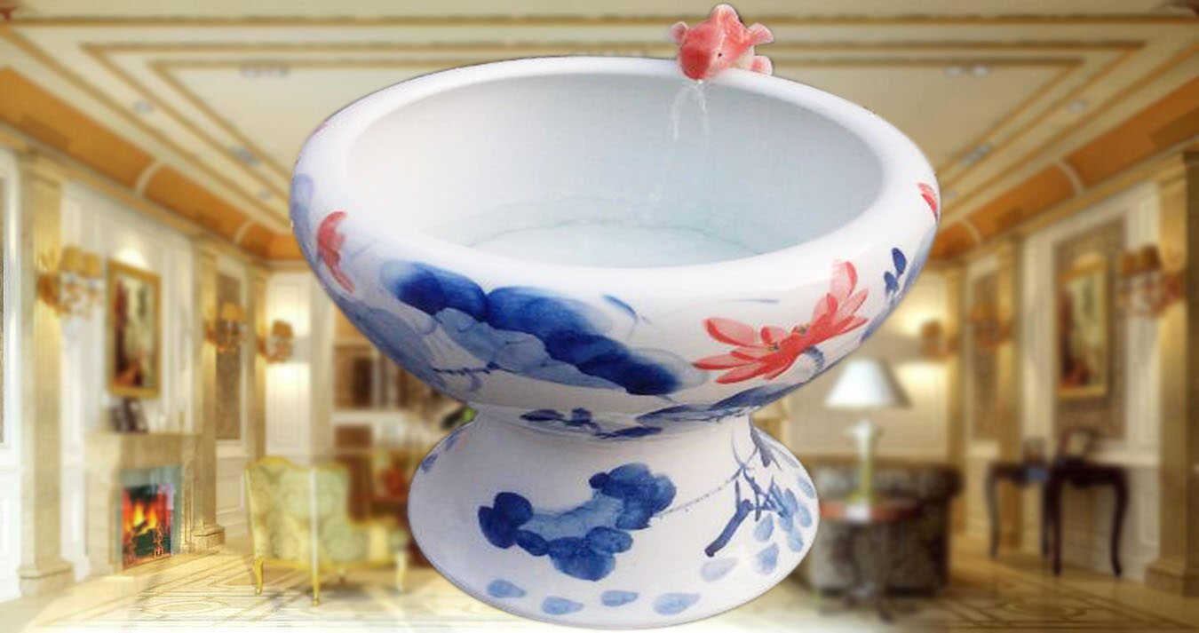 供應(yīng)喬遷禮品大缸陶瓷魚缸陶瓷大缸，景德鎮(zhèn)陶瓷缸廠