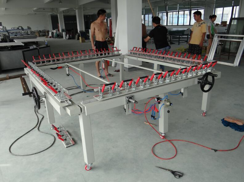 冠達(dá)機(jī)械式繃網(wǎng)機(jī)GD-1215B   可定制  絲網(wǎng)印刷設(shè)備