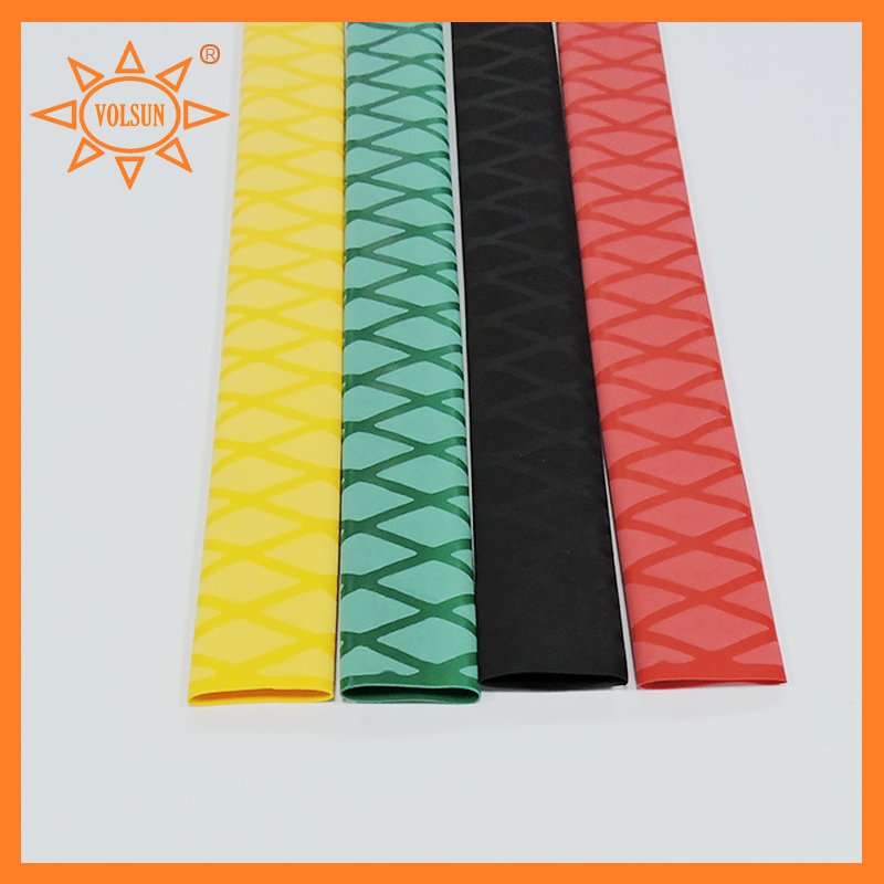 防滑熱縮管 防滑花紋熱縮管 魚(yú)竿桿把防護(hù)熱縮管 彩色熱縮管