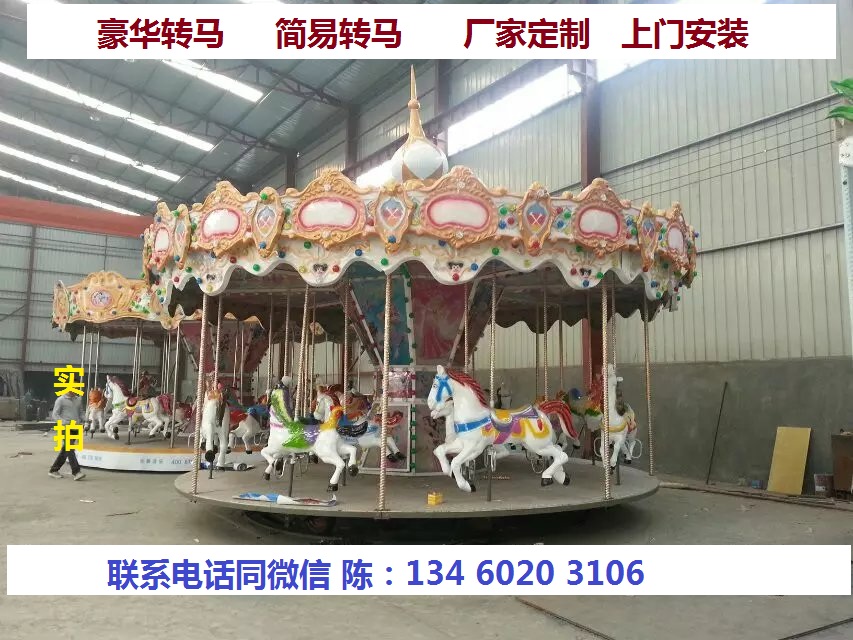 浩奇妙妙屋兒童主題加盟  4-24座豪華轉(zhuǎn)馬/簡(jiǎn)易轉(zhuǎn)馬/三人轉(zhuǎn)馬  廠家直銷