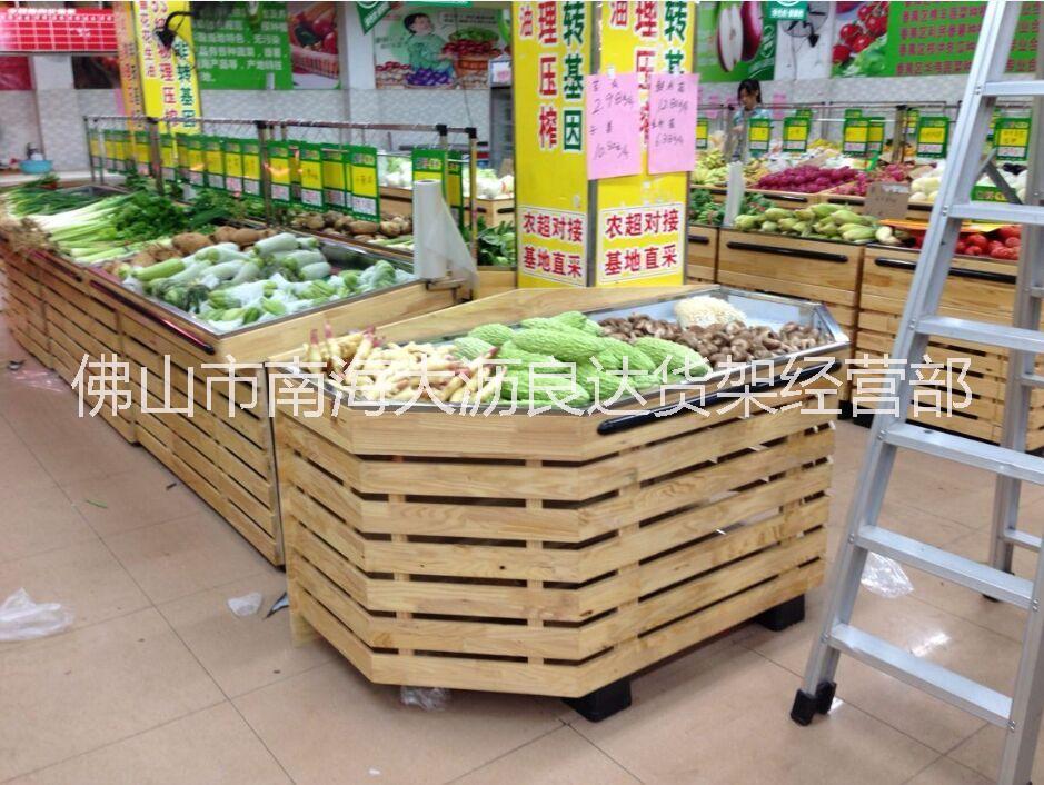 木質(zhì)水菜架  水果架 堆頭架 散裝柜
