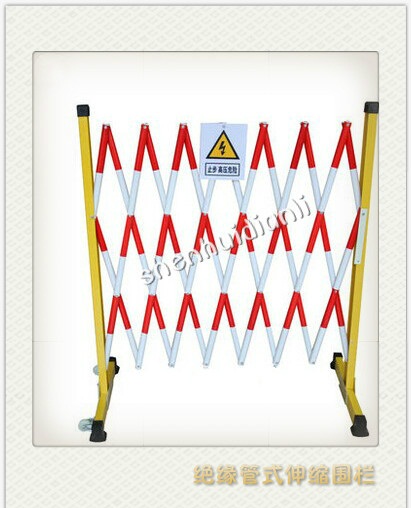 四川銷售玻璃鋼管式伸縮圍欄1.2*2.5米價(jià)格   絕緣管式伸縮