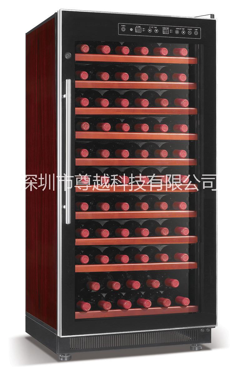 歐式黑鈦不銹鋼紅酒柜 壓縮機(jī)一體式恒溫酒柜 廠家直銷(xiāo)