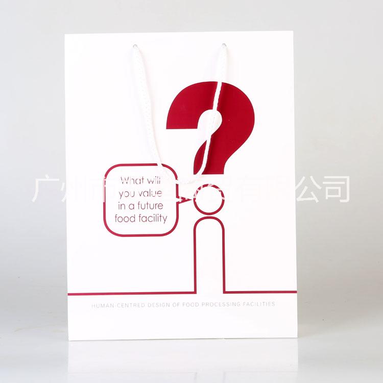 廣州白卡紙手挽袋批發(fā)價 廣州創(chuàng)意白卡紙手挽袋定制電話