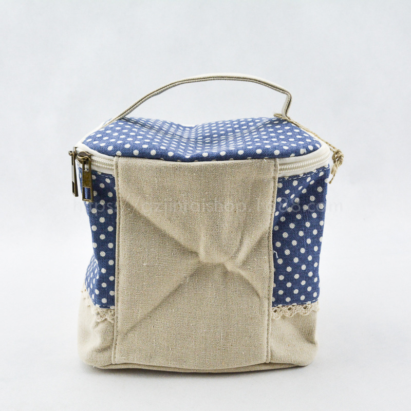 廣州批發(fā)麻布收納袋可定制波點紋