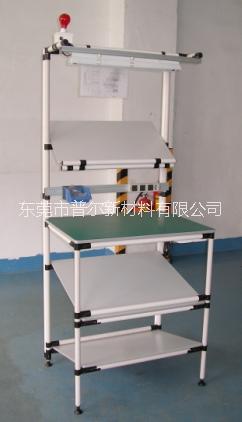 東莞普爾出品2016爆款復(fù)合管工作臺(tái)線棒作業(yè)臺(tái)精益管電子廠操作臺(tái)定制