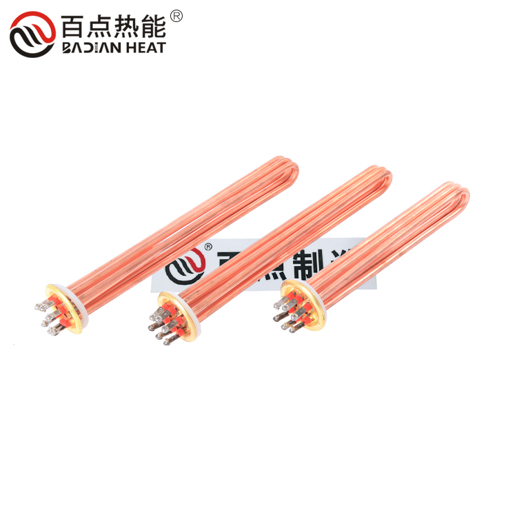 百點熱能 開水器發(fā)熱管 開水器銅電熱管 380V6KW9KW12KW 220V3KW