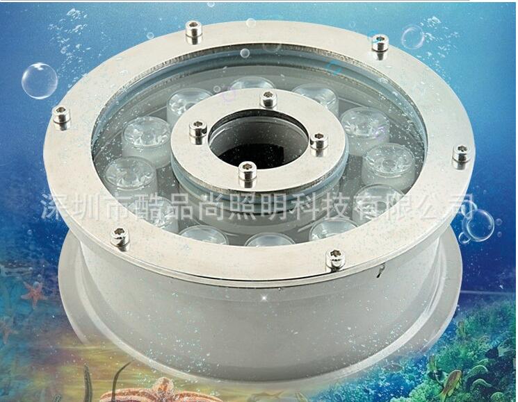 中山工程戶(hù)外 LED 單色外控水底燈水池噴泉燈外殼及成品