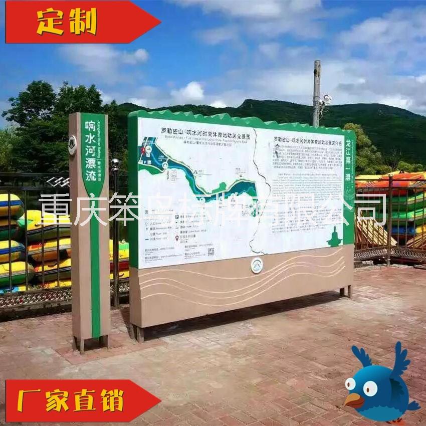 重慶景區(qū)總導(dǎo)覽圖定制，宣傳欄定制，戶外介紹說明牌