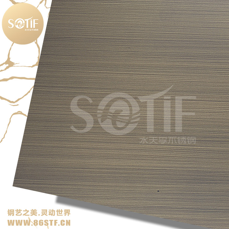 廠家定制,304不銹鋼青古銅拉絲板,電梯裝飾復(fù)古典雅