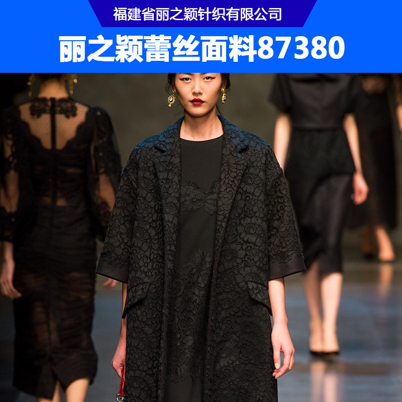 麗之穎蕾絲面料87380 錦綸染色蕾絲面料 時尚女裝鏤空蕾絲面料
