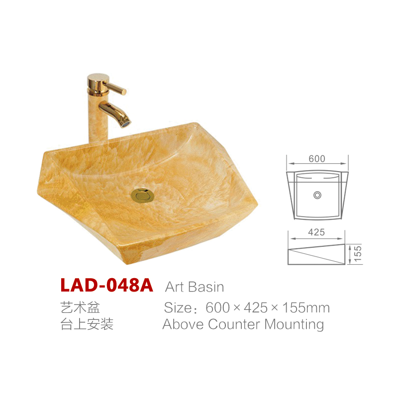 花紋藝術(shù)盆 大理石紋洗臉盆  陶瓷洗手盆