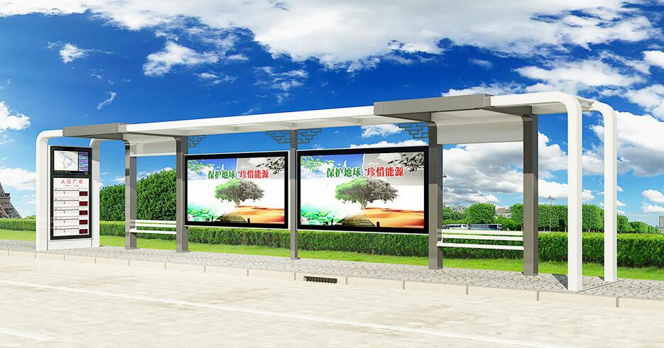 宿遷正邦廣告設(shè)備公交候車亭公交車