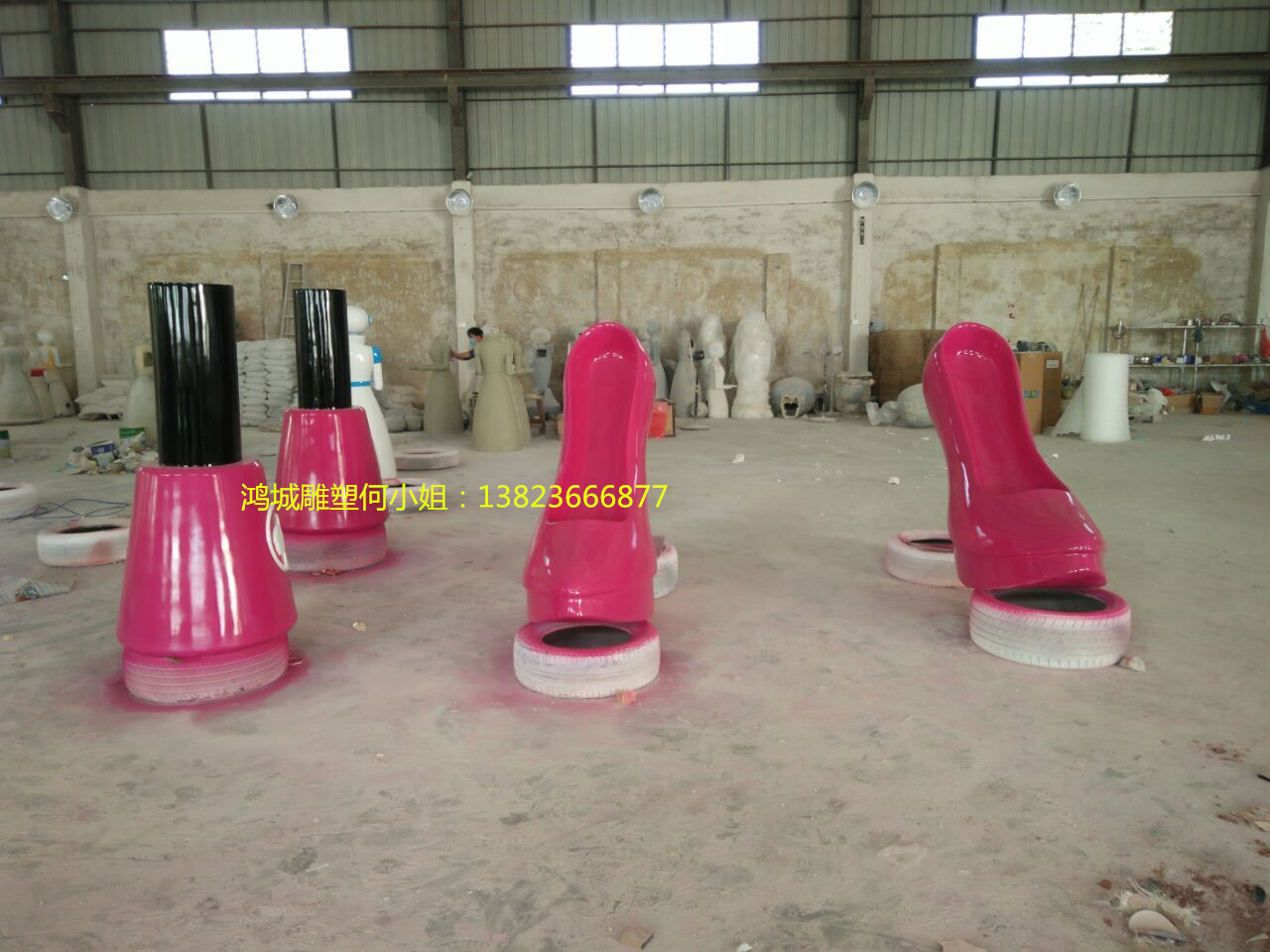 櫥窗廣告玻璃鋼化妝品指甲油瓶模型雕塑擺件