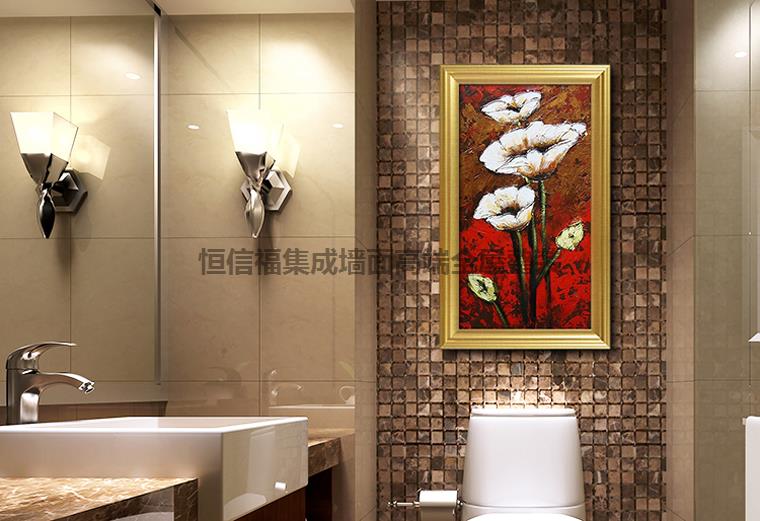 浴室畫鋅鋼裝飾無(wú)框畫 恒信福集成墻面廠家集成墻面批發(fā)集成墻面招商