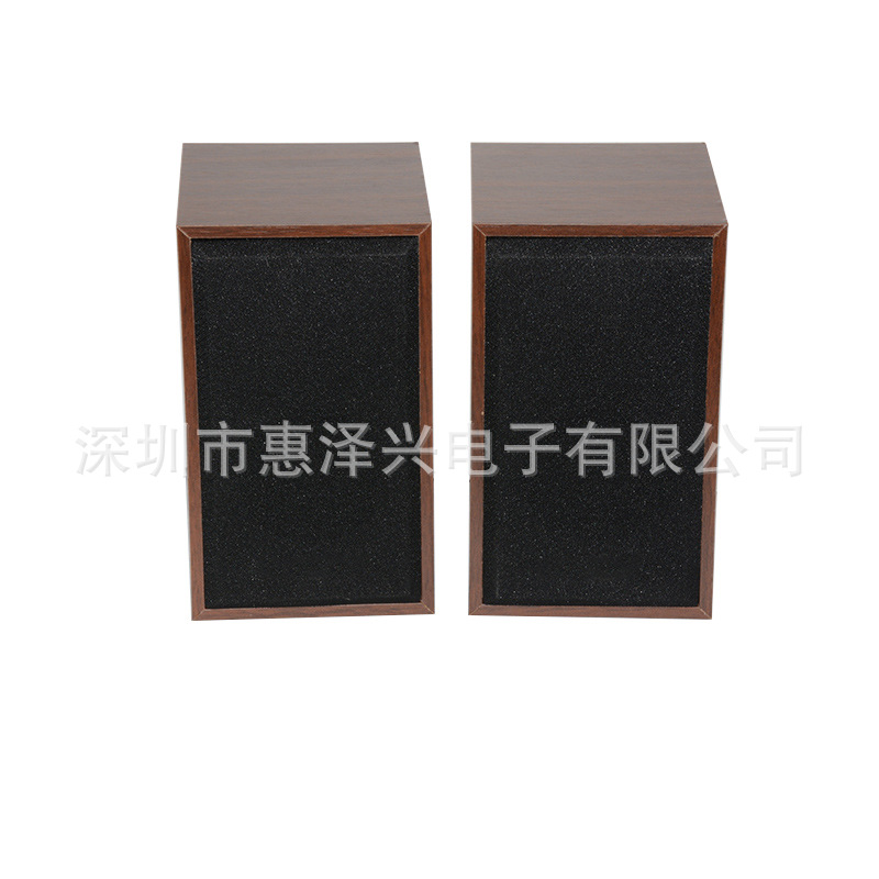 廠家定制木質音箱 AC電源有源音響 家庭影院hifi桌面音響電腦對箱