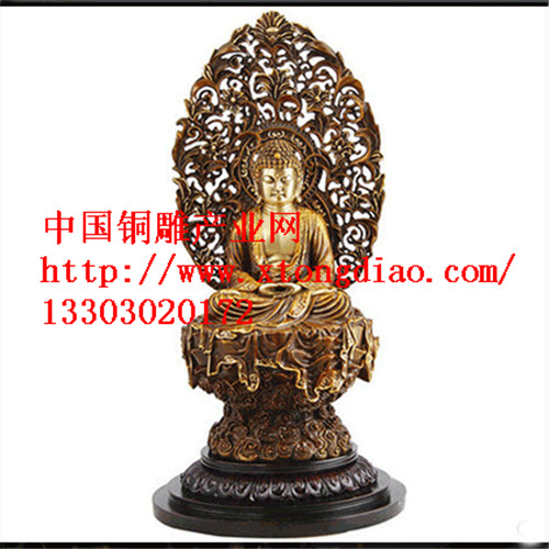 保定制作g系列精美鎏金銅雕工藝品批發(fā)，銅佛像擺件