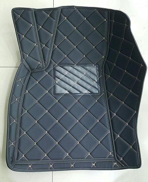 重慶批發(fā)個性定制汽車全包圍環(huán)保腳墊 重慶批發(fā)大方格黑色全包圍腳墊