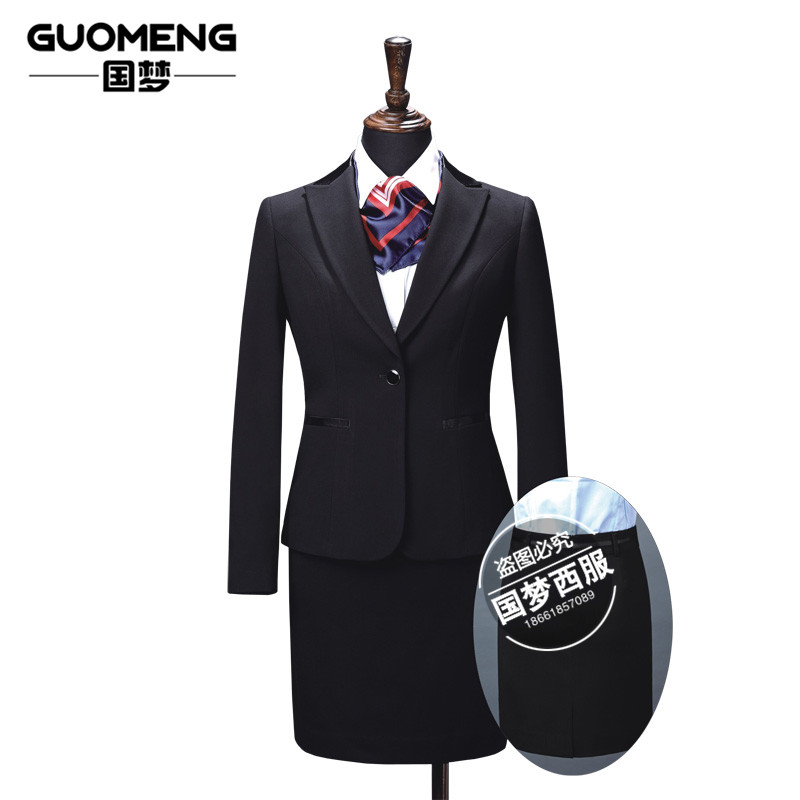 定制銀行酒店寫字樓工作服女  青島開發(fā)區(qū)職業(yè)女裝量體訂做