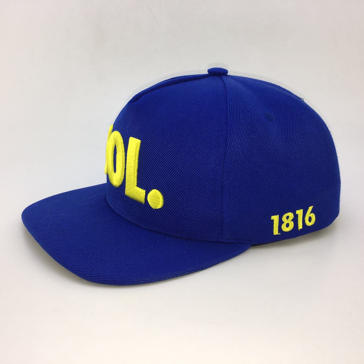 定制帽子LOGO刺繡平沿帽，嘻哈帽 平沿帽子廠家 定制外貿(mào)刺繡嘻哈帽