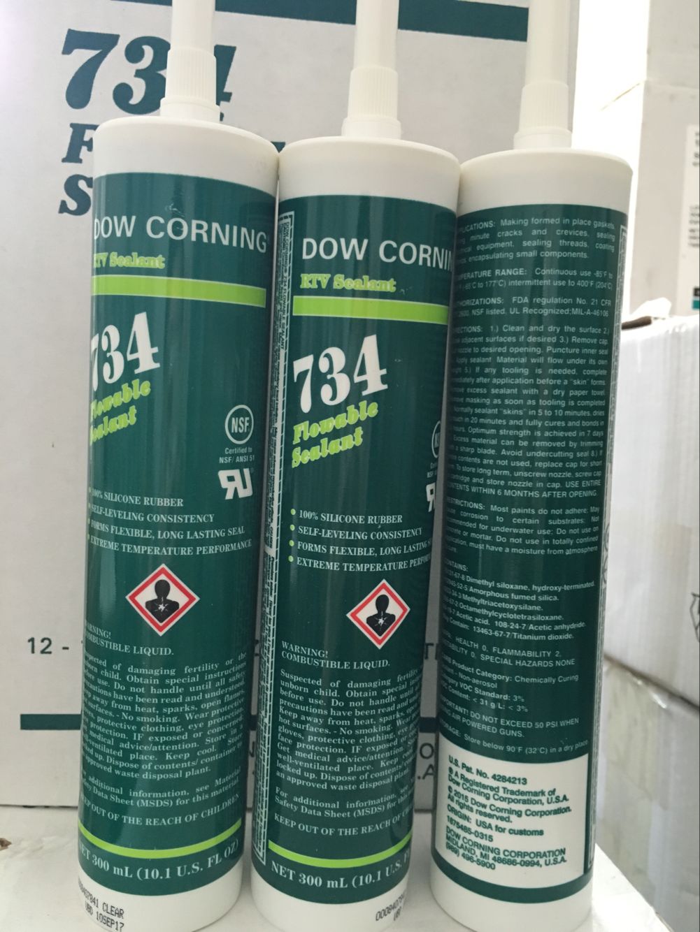 道康寧DC734 道康寧734 道康寧734硅膠有機硅密封膠道康寧密封膠