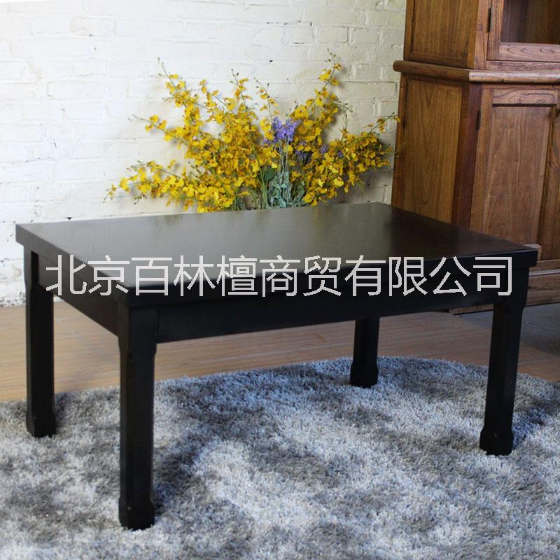 百林檀中式手工實(shí)木茶幾 手工制作黑色茶幾咖啡桌 復(fù)古家具支持定做