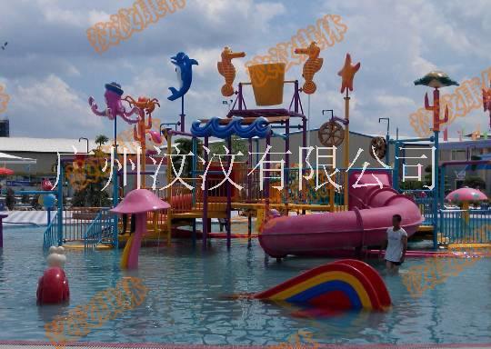 黑河水上樂園大型組合滑梯 水上游